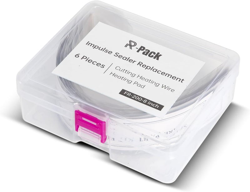 R-PACK Impulse Sealer Heat Wire Element Strip - 8in heated cutting wire Replacement Heating Wires for Sealing Machines - Image 5